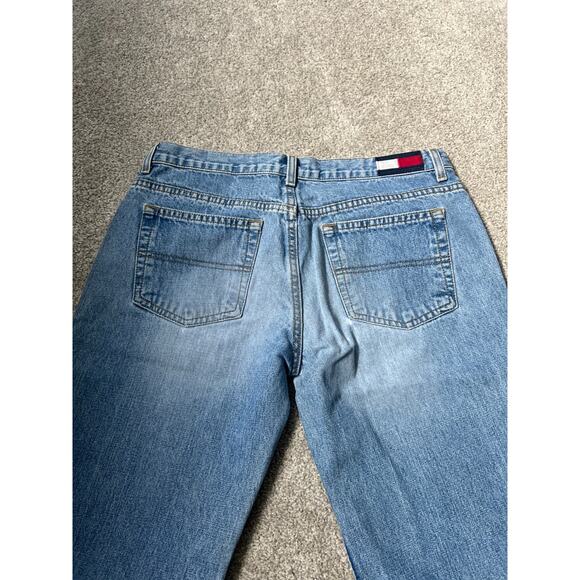 Vintage Tommy Hilfiger Jeans Womens Size 7 Blue Denim Light Wash UAV-UAV Y2K - Picture 8 of 9